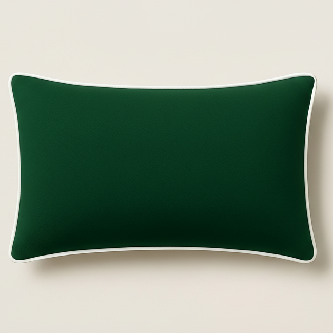 Forest Lumbar with White Piping
