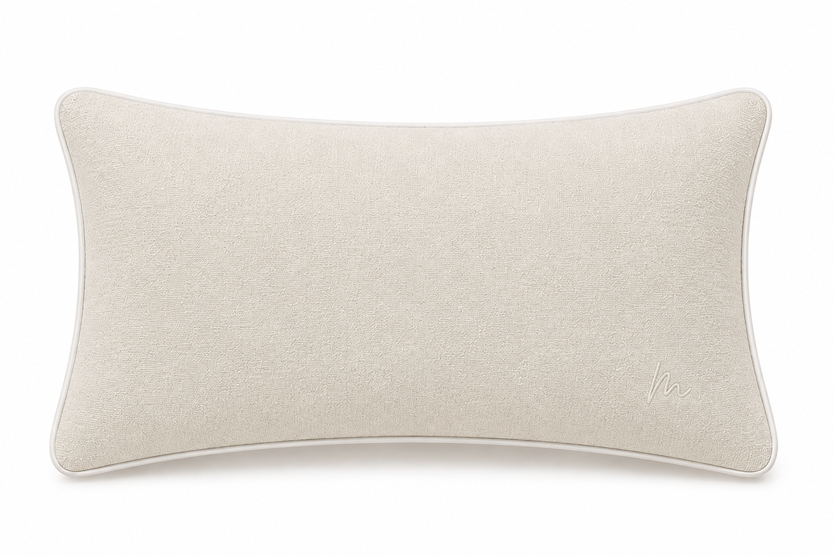Stone Lumbar Cushion — Block Colour