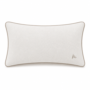 Mushroom Piping Lumbar Cushion