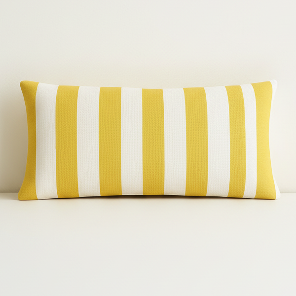 Lemon & White Stripe Lumbar
