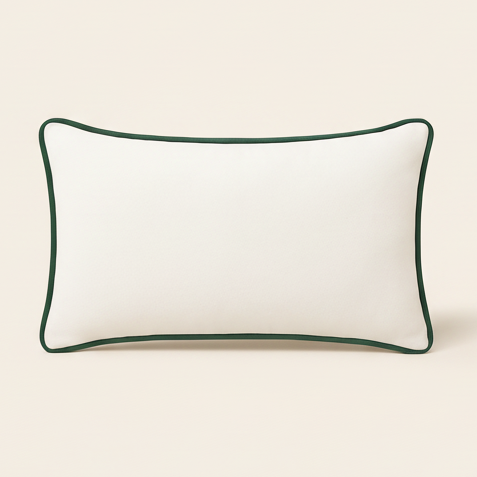 White Lumbar with Forest Piping