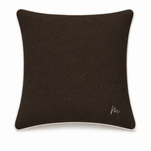 Espresso Square Cushion — Block Colour
