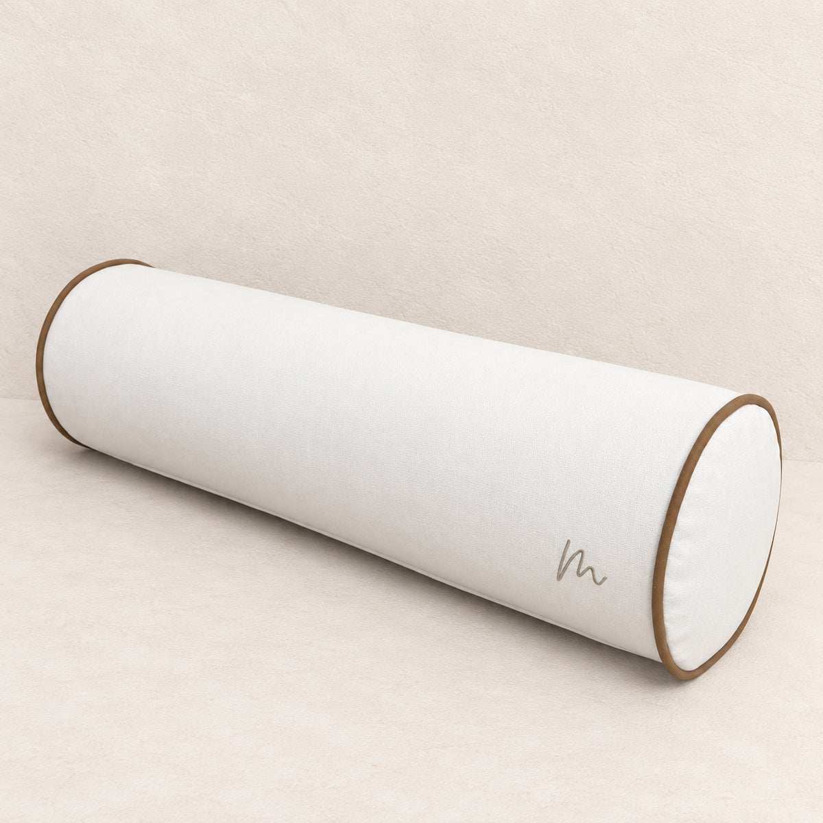 Caramel Piping Bolster Cushion