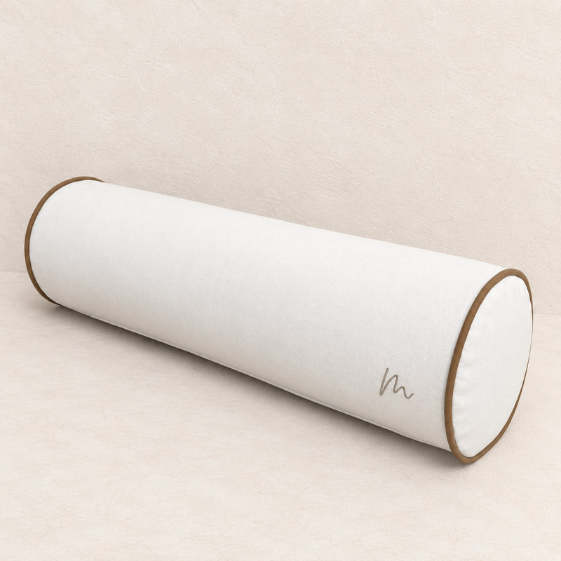 Caramel Piping Bolster Cushion