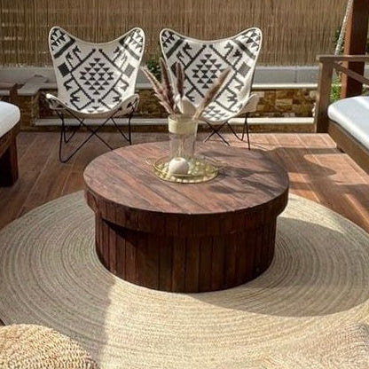 Round Coffee Table with wide base