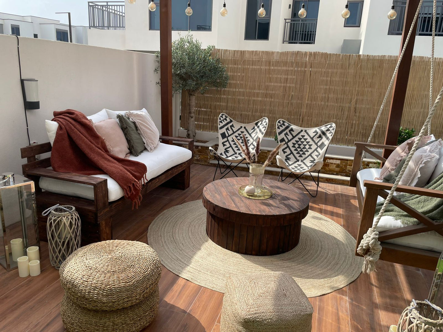 Round Coffee Table with wide base